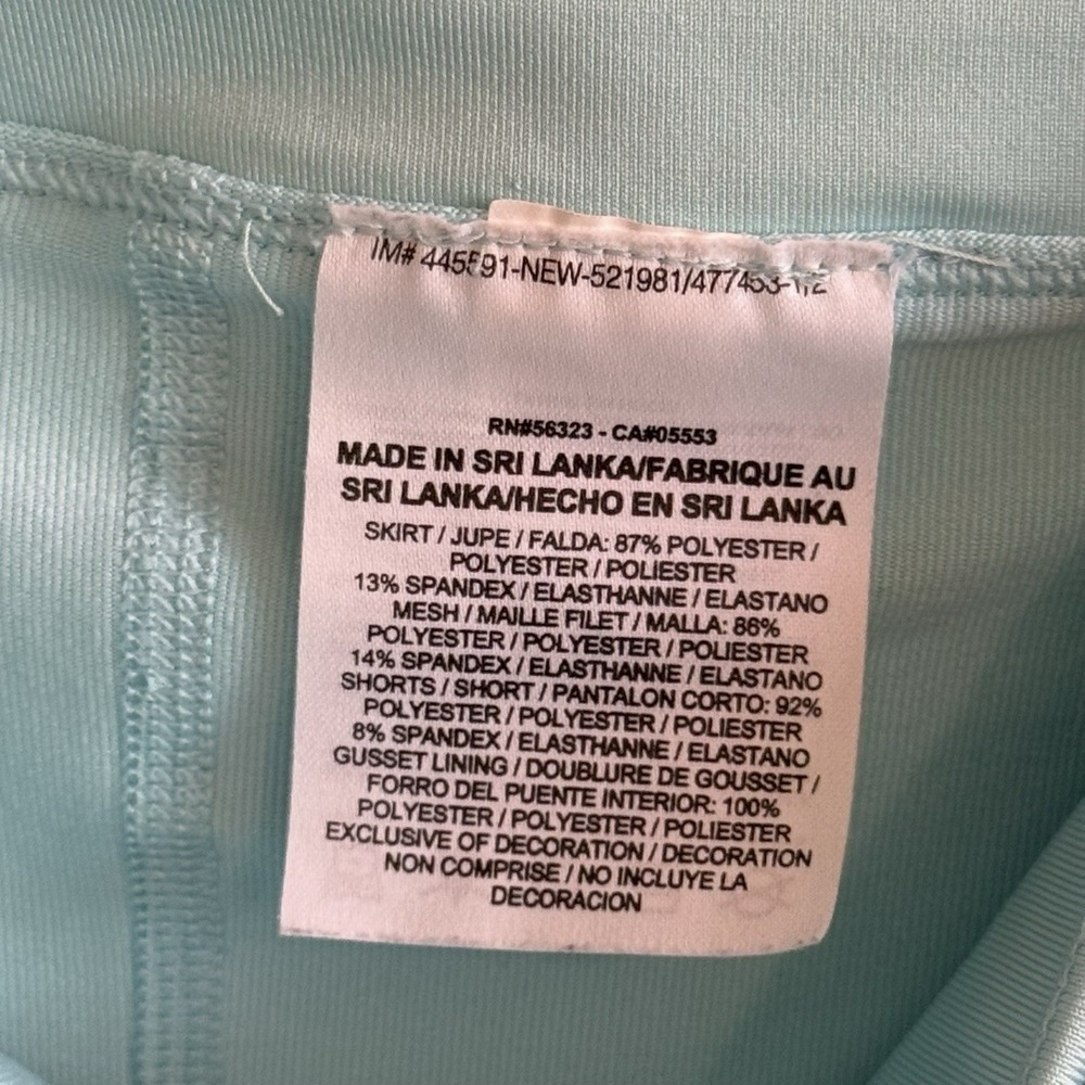 Nike Dri-FIT High-Waisted 13" Mint Green‎ Golf Skort 523541-417 Women Sz M #359 - Picture 7 of 10